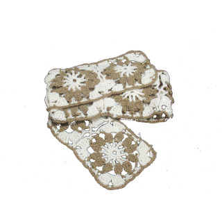 Cachecol squares em croche