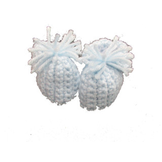 Bota de bebe em crochet